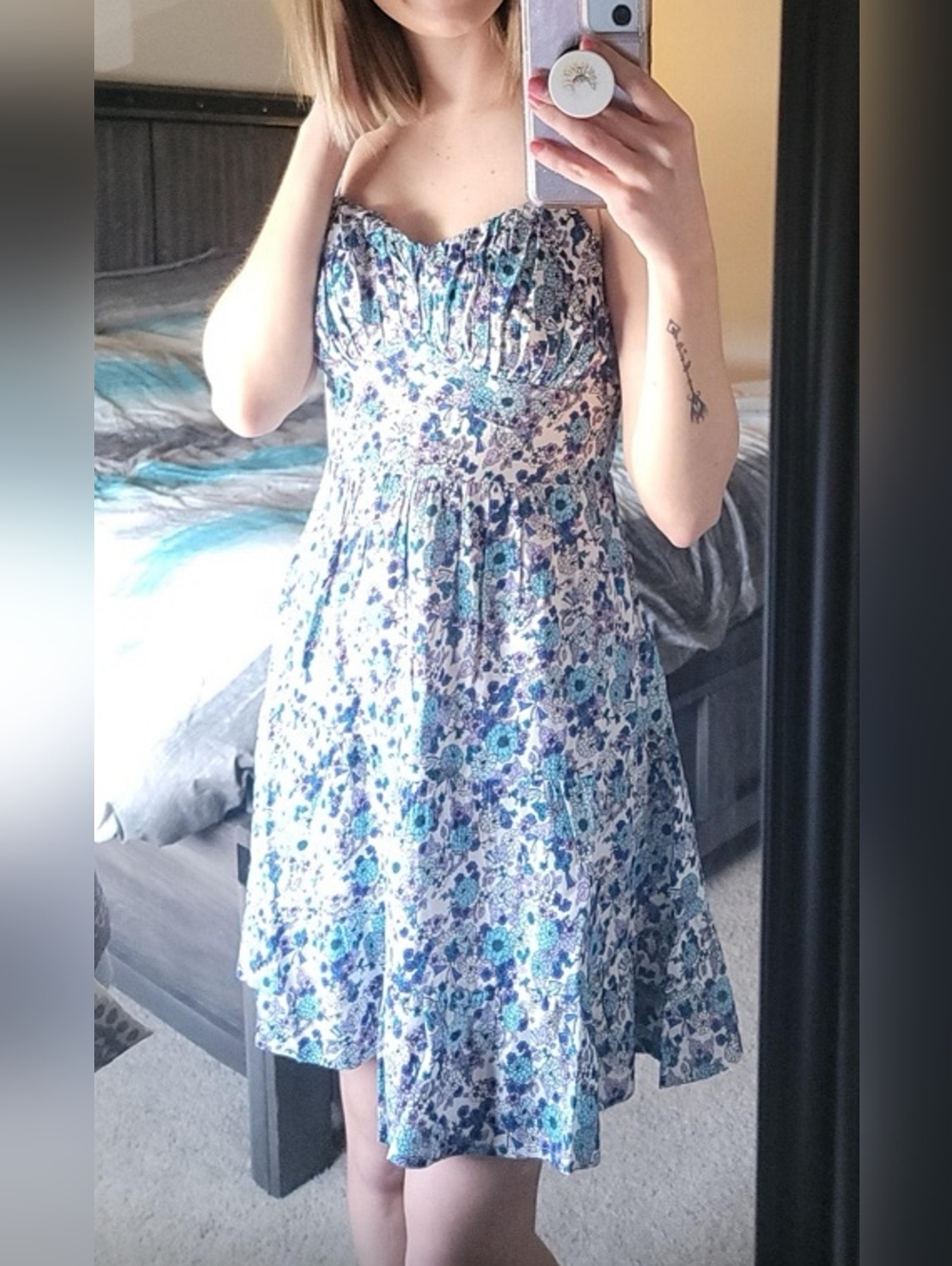 Japna Blue & White Floral Sundress